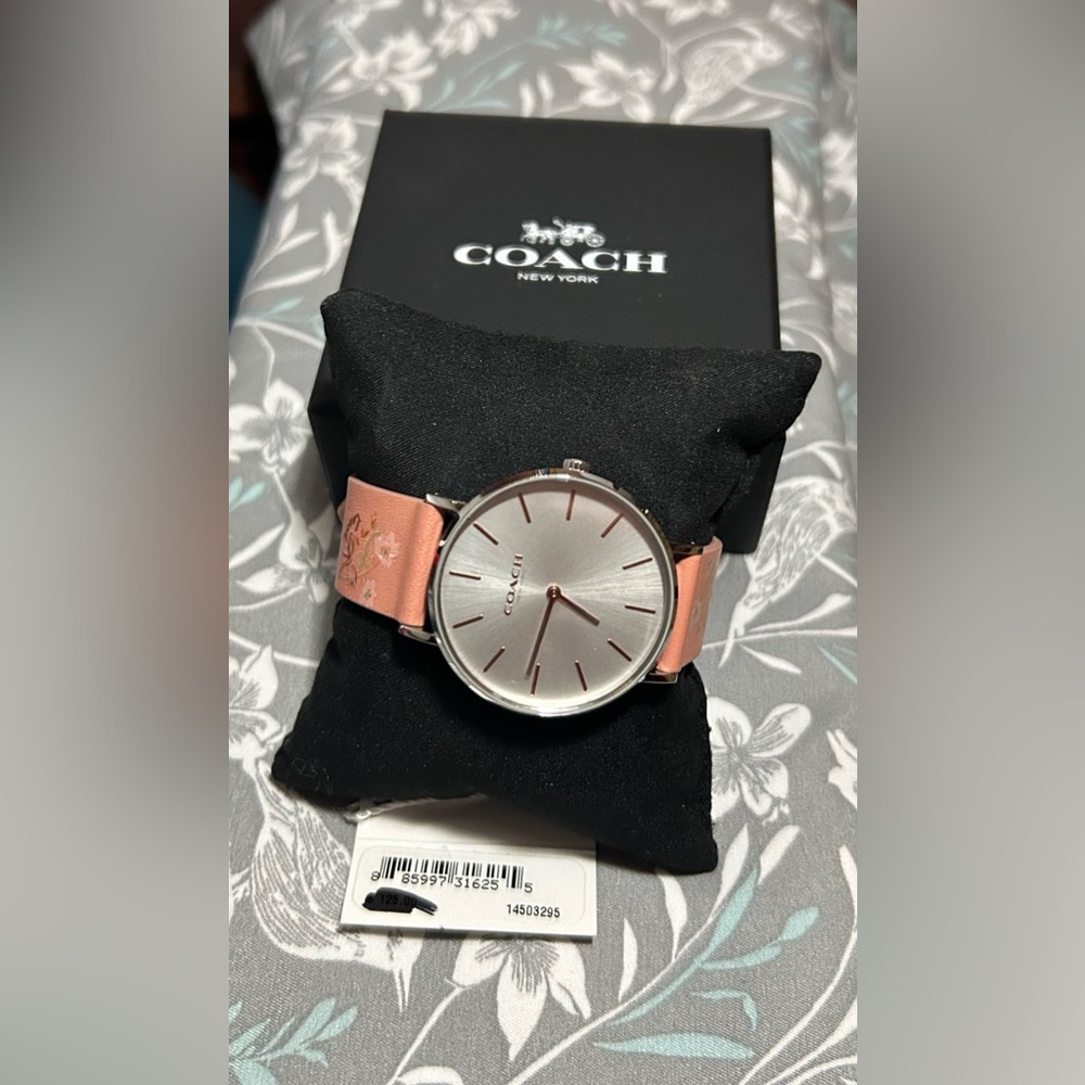 Coach Women's Perry Watch - Pink Floral